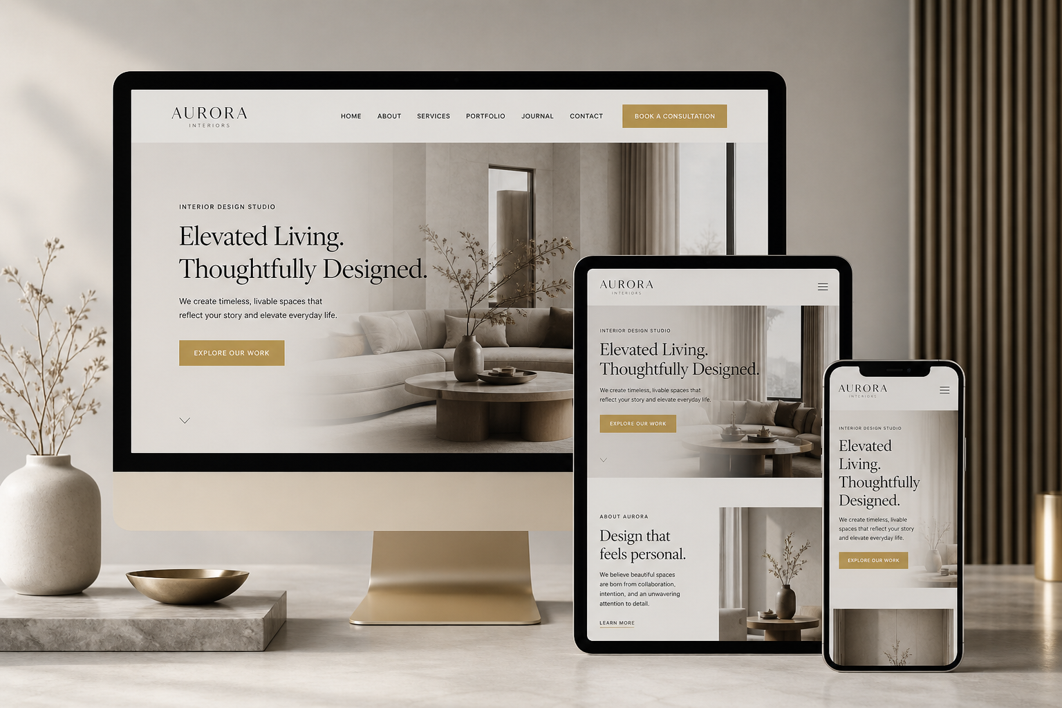 Moderne maatwerk websites op meerdere schermen